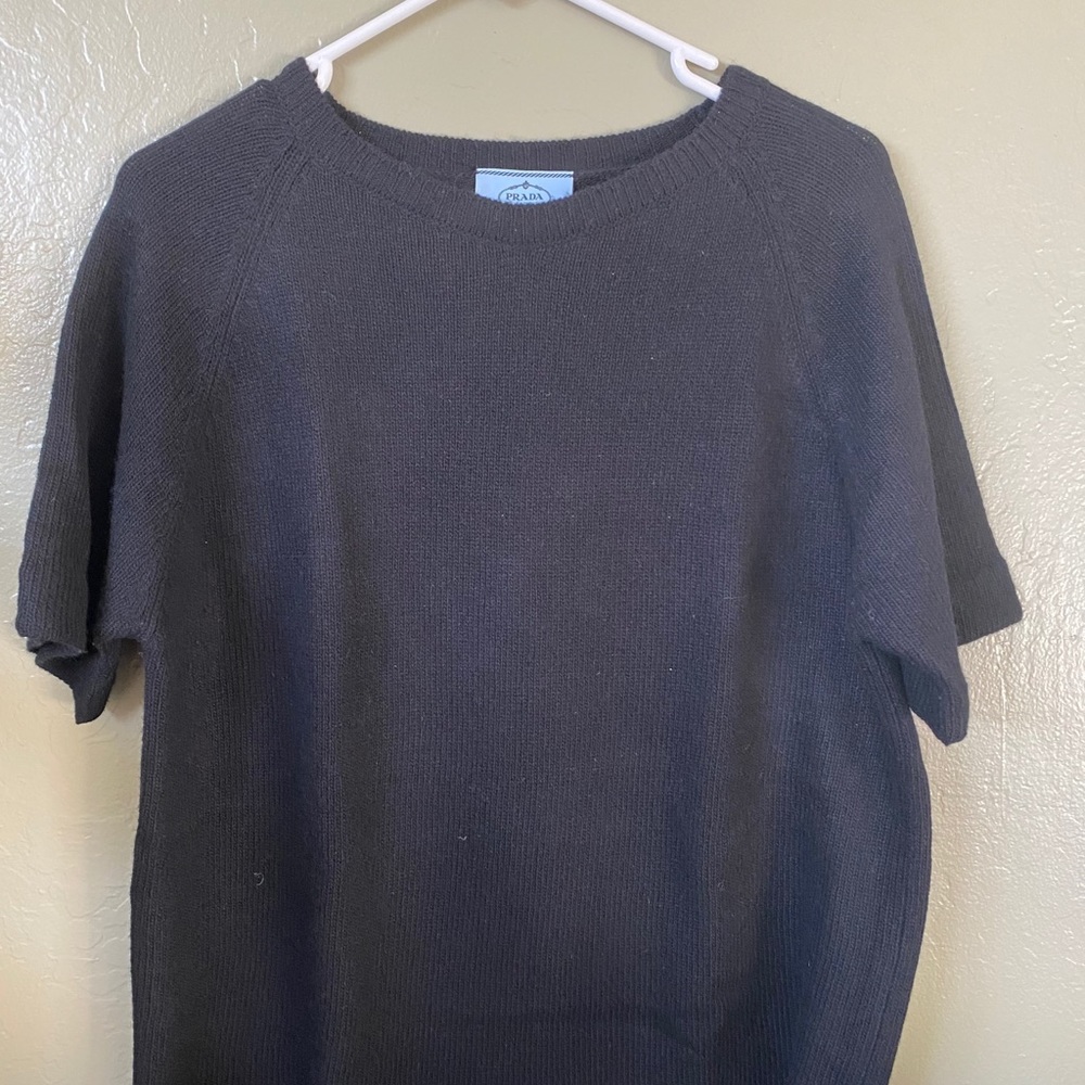 Prada short sleeve sweater